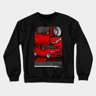 Honda Jazz Red Color Crewneck Sweatshirt